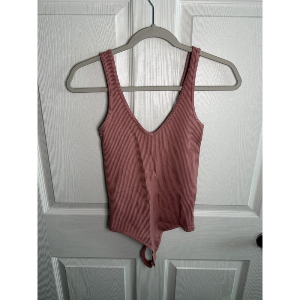 Free People Intimately Body Suit XS/S Pink Ribbed Tank Layer Boho Beach